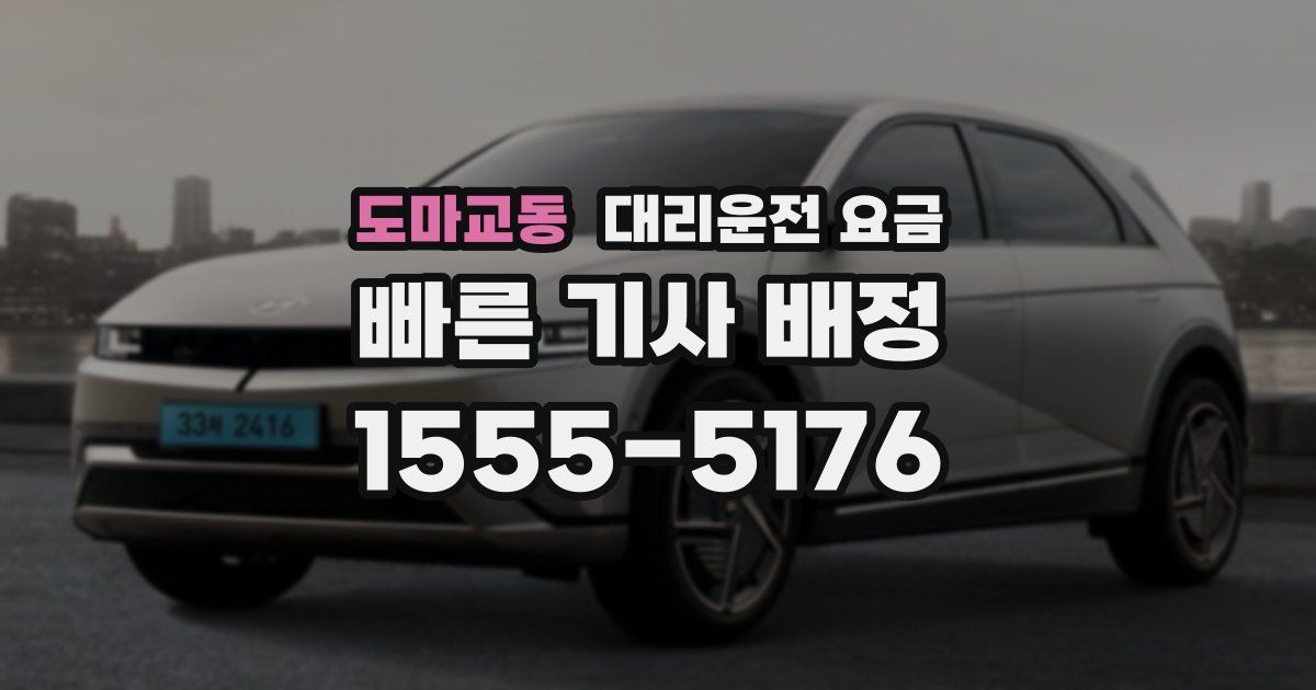 도마교동 대리운전 가격