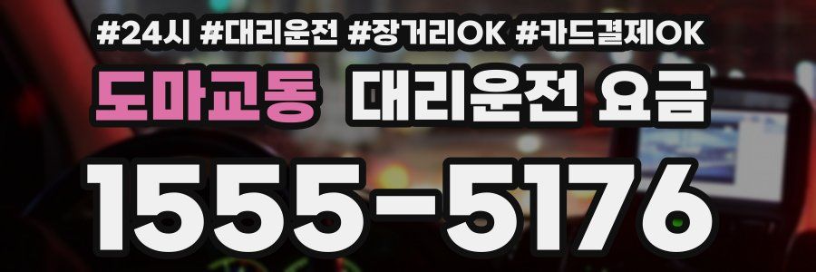 도마교동 대리운전 요금