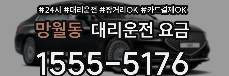 망월동 대리운전 요금