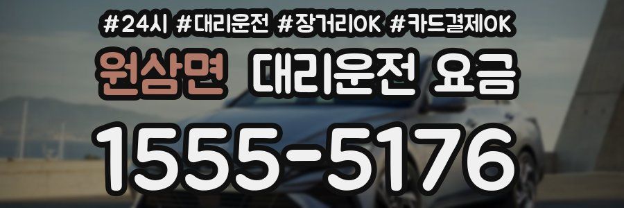 원삼면 대리운전 요금