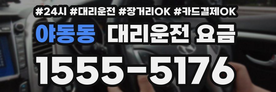 야동동 대리운전 요금