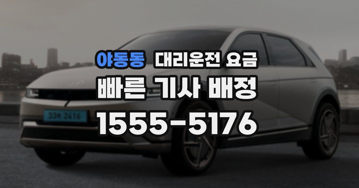 야동동 대리운전 가격