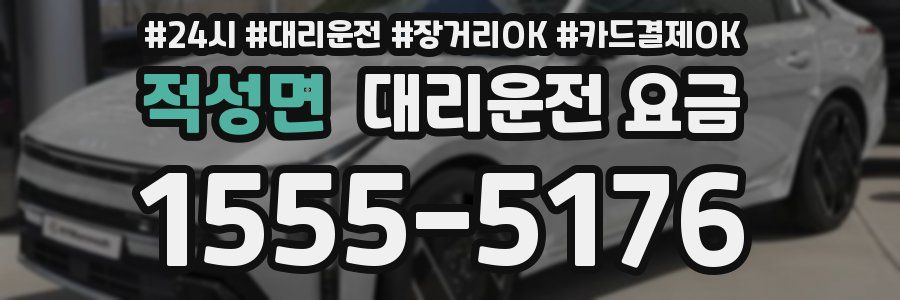 적성면 대리운전 요금