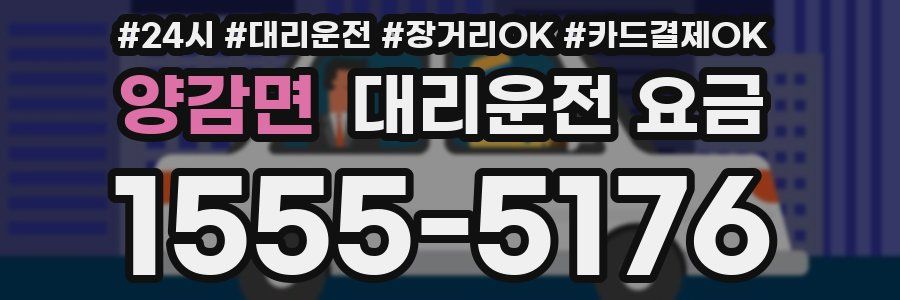 양감면 대리운전 요금