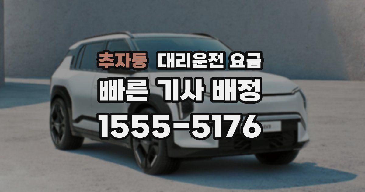 추자동 대리운전 가격