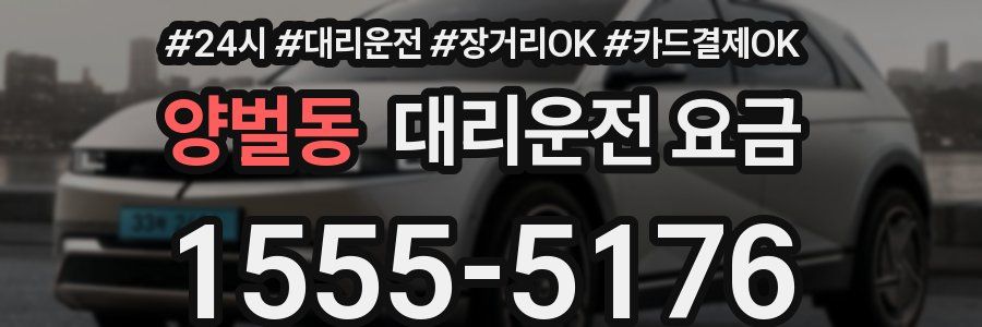 양벌동 대리운전 요금