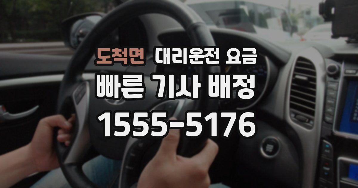 도척면 대리운전 가격