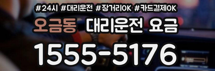 오금동 대리운전 요금