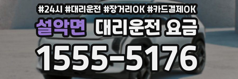 설악면 대리운전 요금