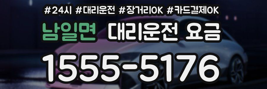 남일면 대리운전 요금