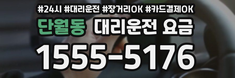 단월동 대리운전 요금