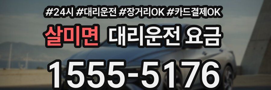 살미면 대리운전 요금
