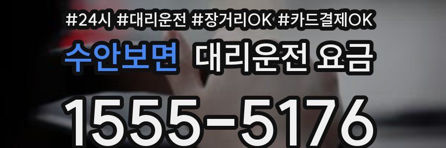 수안보면 대리운전 요금