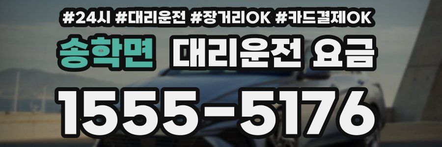 송학면 대리운전 요금