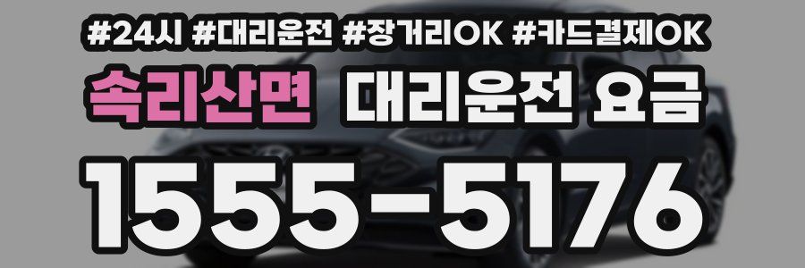 속리산면 대리운전 요금