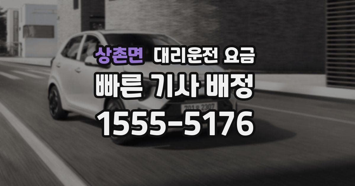 상촌면 대리운전 가격