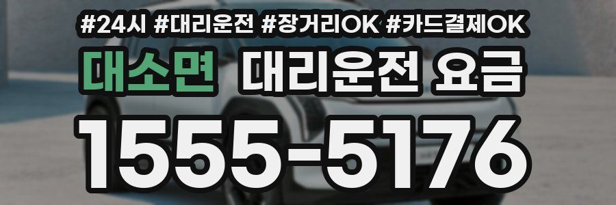 대소면 대리운전 요금