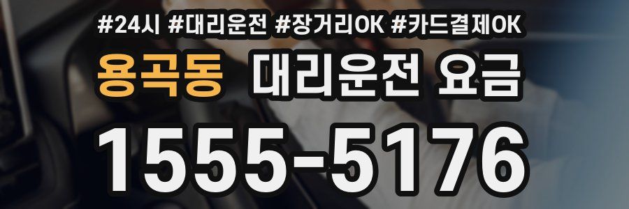 용곡동 대리운전 요금