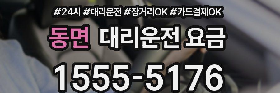 동면 대리운전 요금