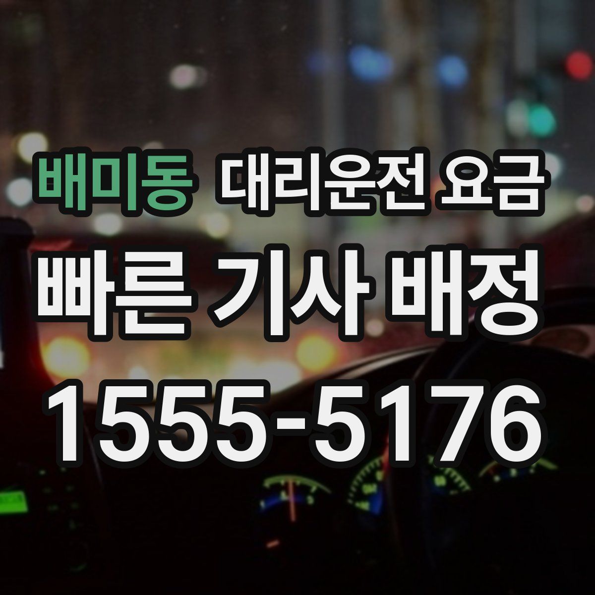 배미동 대리운전