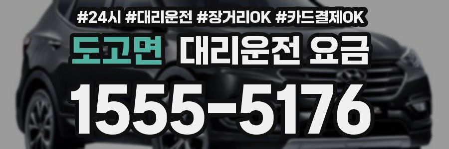 도고면 대리운전 요금