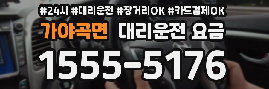 가야곡면 대리운전 요금