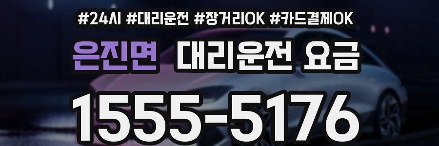 은진면 대리운전 요금