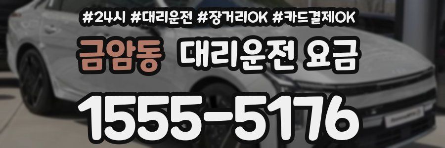 금암동 대리운전 요금