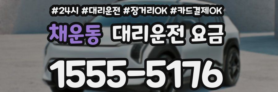 채운동 대리운전 요금