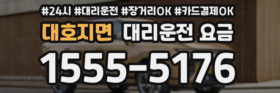 대호지면 대리운전 요금