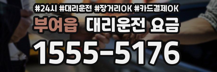 부여읍 대리운전 요금