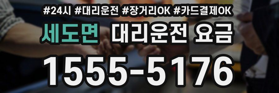 세도면 대리운전 요금