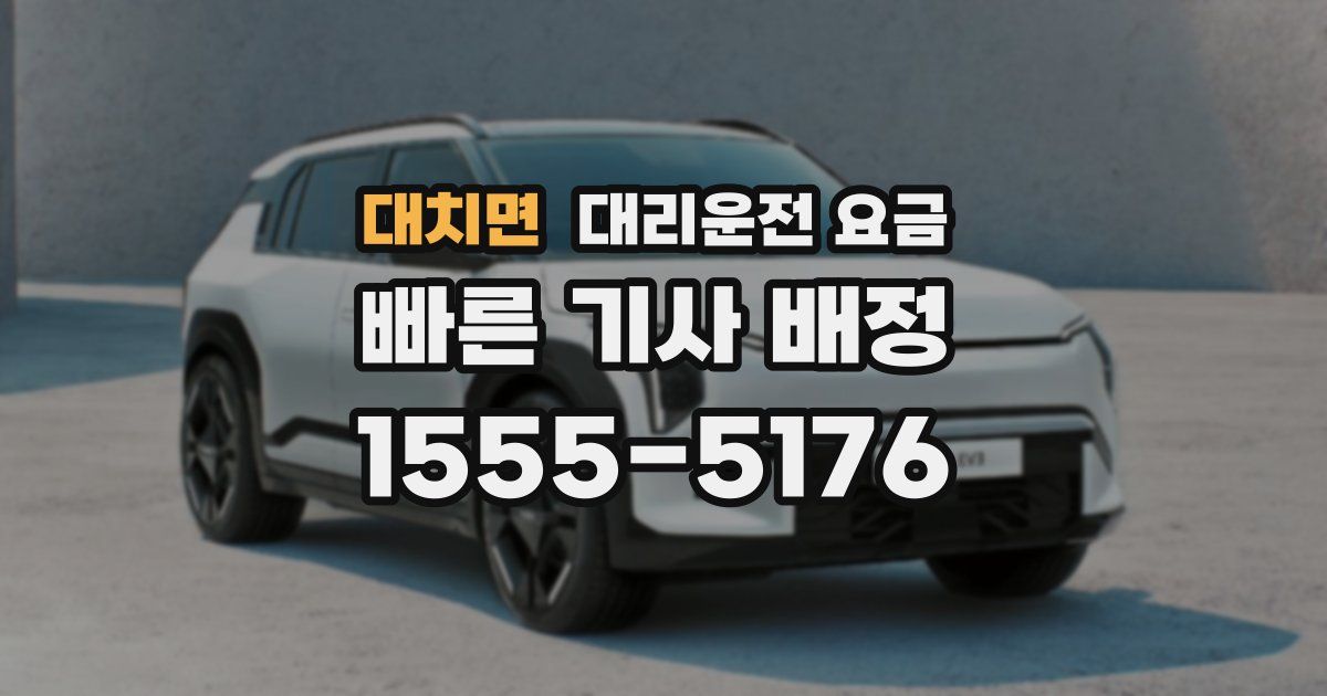 대치면 대리운전 가격