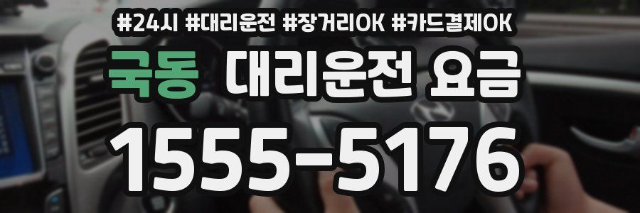 국동 대리운전 요금