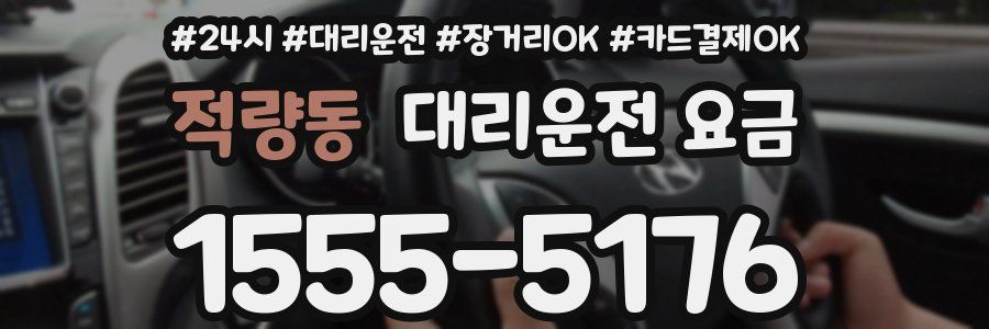 적량동 대리운전 요금