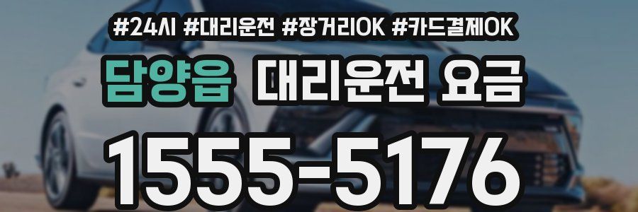 담양읍 대리운전 요금