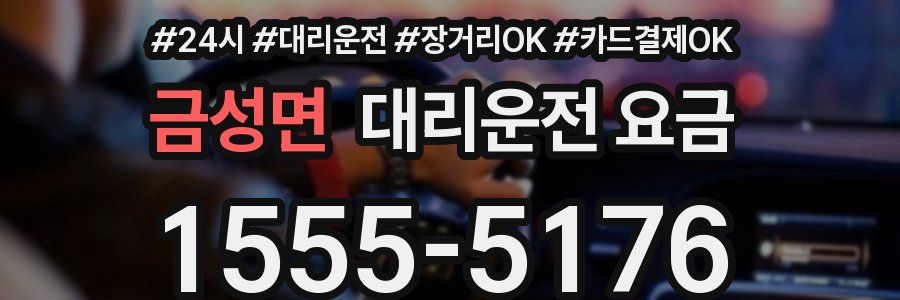금성면 대리운전 요금