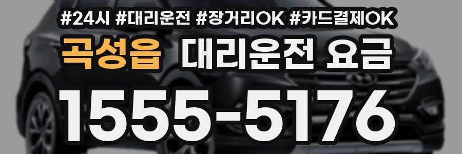 곡성읍 대리운전 요금