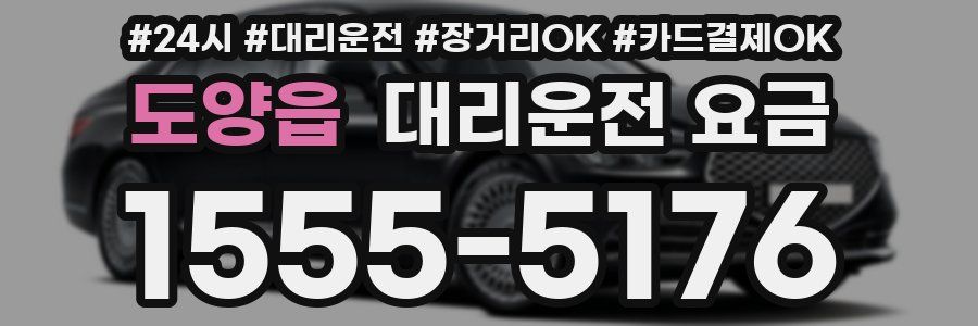 도양읍 대리운전 요금