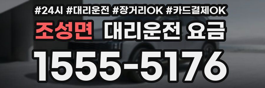 조성면 대리운전 요금