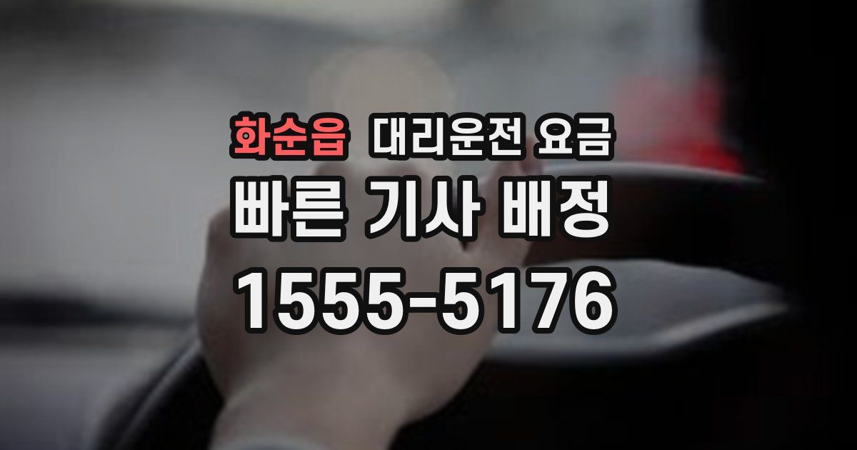 화순읍 대리운전 가격