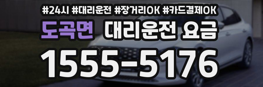 도곡면 대리운전 요금