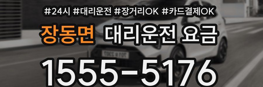 장동면 대리운전 요금