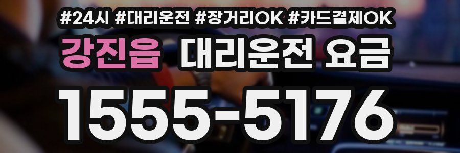 강진읍 대리운전 요금