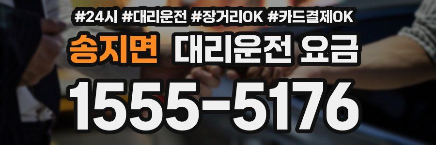 송지면 대리운전 요금