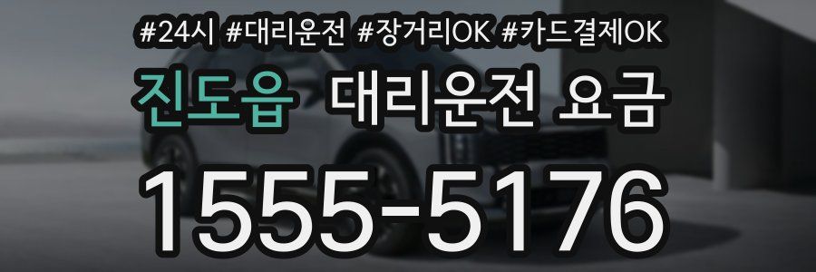 진도읍 대리운전 요금