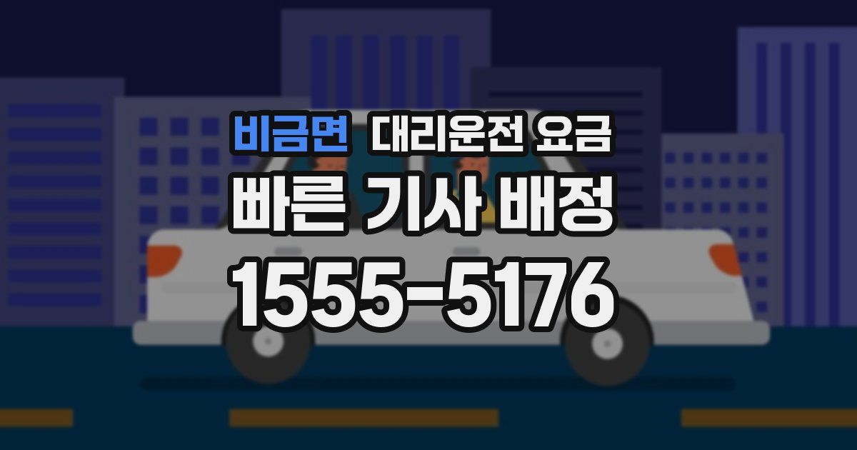 비금면 대리운전 가격