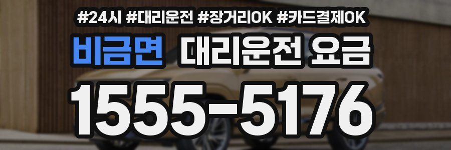 비금면 대리운전 요금