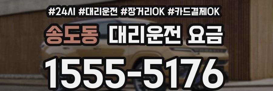송도동 대리운전 요금