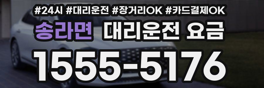 송라면 대리운전 요금